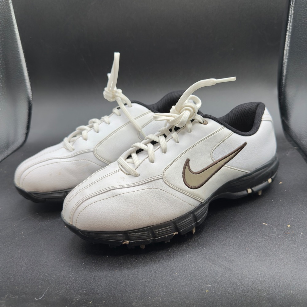 Nike Air Academy TAC Men's Golf Shoes Size 7.5 White 317625-123 Cleats